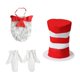thumbnail image 1 of Copo de vestir de sombrero Propiedades de fotos Red White Rayas Sombrero para fiestas temáticas Fiesta, 1 of 9