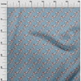 thumbnail image 3 of oneOone Polyester Spandex Light Blue Fabric Harvest Fabric For Sewing Printed Craft Fabric By The Yard 56 Inch Wide, 3 of 4