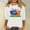 002 Multicolor, variant on Women's New 3/4 Sleeve Round Neck Pullover Racing Festival Casual Printed Top T-shirt