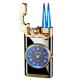 thumbnail image 1 of Luminous Watch Dial LED Rocker Lighter Refillable Butane Windproof Double Flame Lighter Mens Retro Stylish Accessory Gift, 1 of 5