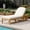 Light Teak, variant on Atumcto Acacia Outdoor Chaise Lounge with Cushion, 5-Position Reclining Backrest Patio Chair for Poolside Backyard Deck, Gray