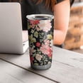 thumbnail image 4 of 20 Oz Pioneer Flower Coffee Tumbler Double Wall Insulated Stainless Steel Water Bottle | Metal Reusable Thermoses Flask with Cup Cap | Leak & Sweat Proof with Anti-Dust Lid, 4 of 7
