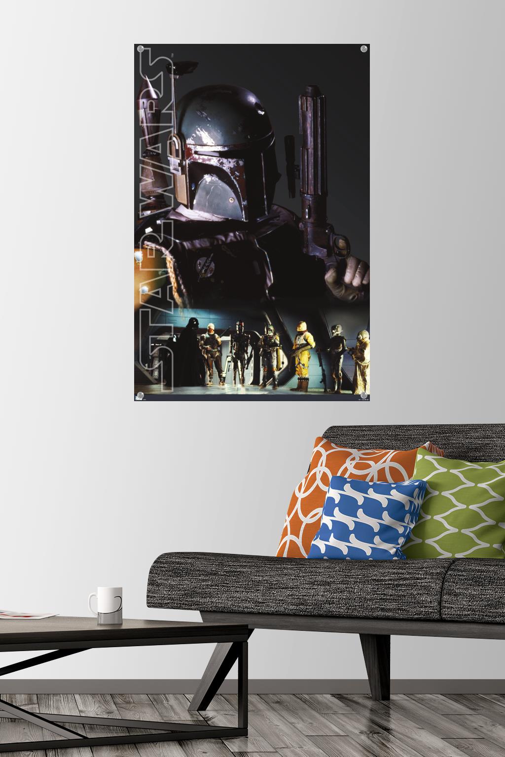 Star Wars: Saga - Bounty Hunters - Collage Wall Poster with Pushpins, 22.375" x 34"