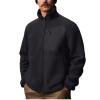 OHMZYZO Men's Fleece Jackets Mock Neck Full Zip Up Jackets Casual Long Sleeve Trendy Warm Winter Coat Outwear with Pockets