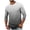 Black, variant on Mens T-Shirts Fashion Gradient 3/4 Sleeve Pullover Tops Casual Ribbed Knit Round Neck Top for Everyday Wear(Green,Large)