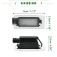 thumbnail image 4 of Kit de Ensamblaje de Luz de Etiqueta Trasera Unique Bargains Xenon Blanco LED Lámparas de Número Traseras para Nissan ABS 26510-8990E Negro 2 Pcs, 4 of 6