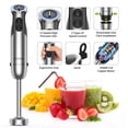 thumbnail image 3 of KOIOS Immersion Hand Blender, 5-in-1 Hand Blender with Entire Stainless Steel Blender Shaft, Full Copper Motor, Built in 12 Speed Turbo Stick Blender, Handheld blender for Baby food, Smoothies, Soups, 3 of 5