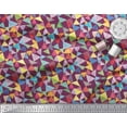 thumbnail image 3 of Soimoi Cotton Duck Fabric Triangle Geometric Print Fabric by Yard 56 Inch Wide, 3 of 3