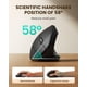 thumbnail image 2 of Ratón inalámbrico recargable POJTK Ergonomic 4800 DPI negro, 2 of 8