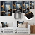 thumbnail image 4 of Designart "Yellow and grey Jazz cafe melody 4 In Yellow and Orange"Music Jazz Metal Wall Art Yellow Traditional Office Room Wall Art, 4 of 6