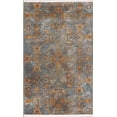 thumbnail image 1 of All-Over Damask Oriental Turkish Area Rug Blue Carpet, 1 of 5