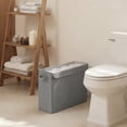 thumbnail image 2 of Toilet Paper Storage Basket, Bathroom Tissue Organizer Holds 12 Regular or 9 Mega Rolls, Slim RV-Friendly, Gray, 2 of 6
