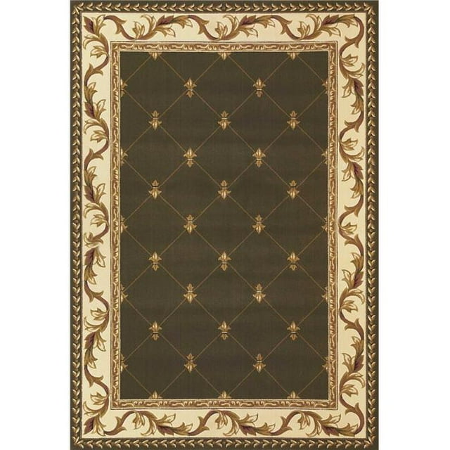 HomeRoots 353290 2 ft. 3 in. x 3 ft. 3 in. Polypropylene Green Area Rug