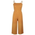 thumbnail image 2 of Plus Size Wide Leg Sexy Polka Dot Chiffon Jumpsuits,Women's Lace Up 1Piece Pants Suspender Jumpsuit Backless Casual, 2 of 5