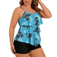 thumbnail image 4 of Plus Tamaño Traje de Baño Tops para las Mujeres Estampado Cintura Alta Pantalones de Baño Dos Piezas Conjunto de Traje de Baño, Más Tamaño Conjuntos de Bikini para las Mujeres, 4 of 8