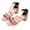 Pink, variant on Girls Sandals Cute Open Toe Summer Low Heels Sandals Dress Shoes for Little/Big Kids Black 11 Years