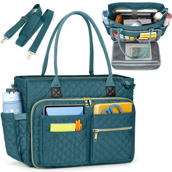 Bolsa de mano RAINSMORE Teacher para mujer con portátil de 15.6 pulgadas Tea