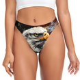 thumbnail image 1 of Fotbe Retro American Eagle A Tanga Sin Costuras para Mujer con Estampado – Panties Invisibles, Transpirables y Cómodos para Uso Diario-Large, 1 of 6