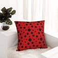 thumbnail image 6 of Yiaed Ladybug Pattern Print Pillow Covers Super Soft Decorative Square Throw Pillow Covers Case Cushion Covers for Sofa Couch Bedroom Car Decor（No pillow core）-24"x24", 6 of 7