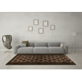 thumbnail image 3 of Ahgly Company Indoor Square Abstract Brown Modern Area Rugs, 7' Square, 3 of 4
