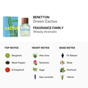 Benetton Men's Green Cactus EDT 3.4 oz Fragrances 8433982024078