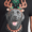 Santa Hat Lab Dog | Black Soot, variant on Christmas Men's and Big Men's Holiday Lab Graphic Tee from Holiday Time, Sizes XS-3XL