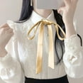 thumbnail image 2 of Holzlrgus Bow Tie for Women, Satin Ribbon Girls Self-tie Bowtie for Uniform, School, Wedding, Cosplay, T-shirt Accessory, 2 of 7