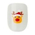 thumbnail image 7 of KISS imPRESS Holiday Press on Nails, Design, Holiday Playlist, White, Short Squoval, 30 Count, 7 of 7