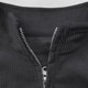 thumbnail image 4 of Ceisia Mens Lightweight Waffle Shirts Trendy Long-Sleeve Quarter-Zip Pullover Sweatshirt Mock Neck Dark Gray S Gift, 4 of 6