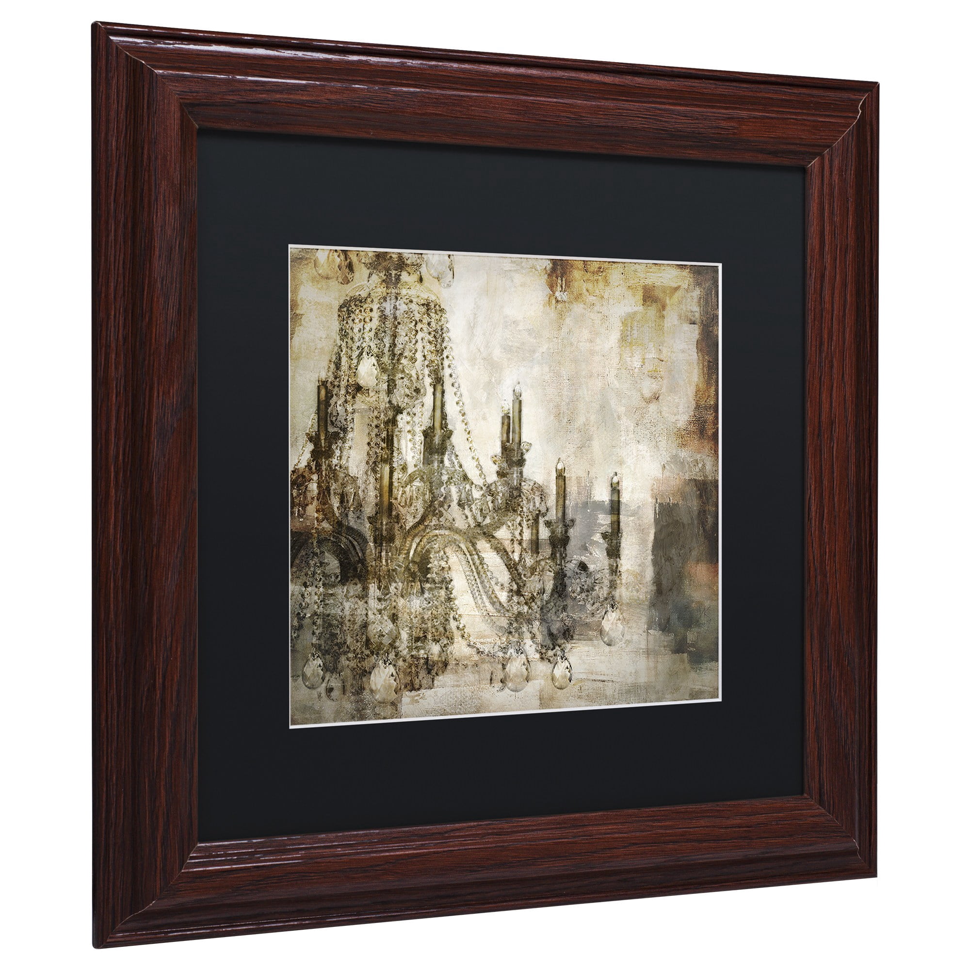 Trademark Fine Art "Lumi?res I" Canvas Art by Color Bakery Black Matte, Wood Frame