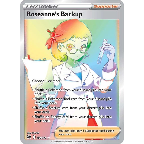 Pokemon Brilliant Stars Roseanne's Backup #180 (Secret)