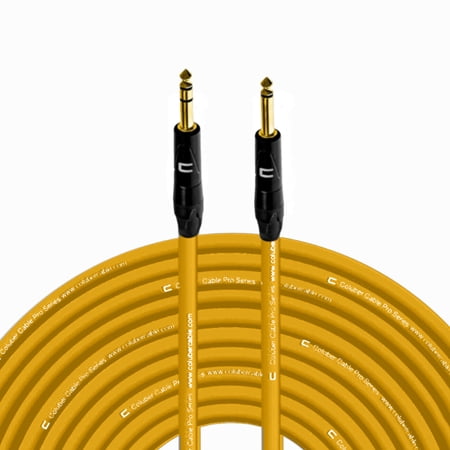 Coluber Cable 1/4" TRS Male to 1/4" TS Male Pro 3-Pin Microphone Connector