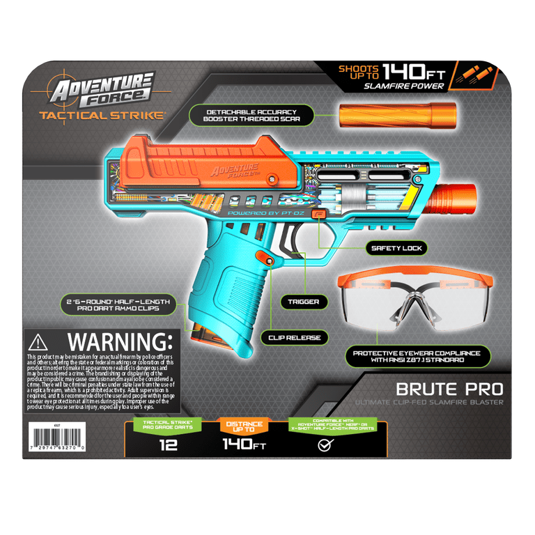 Adventure Force Brute Pro Ultimate Clip-Fed Slamfire Foam Dart