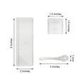 thumbnail image 2 of Efavormart 6 Set Clear Plastic 3 Section Condiment Tray with Spoons for Wedding Party Banquet Events Candy Buffet, 2 of 11
