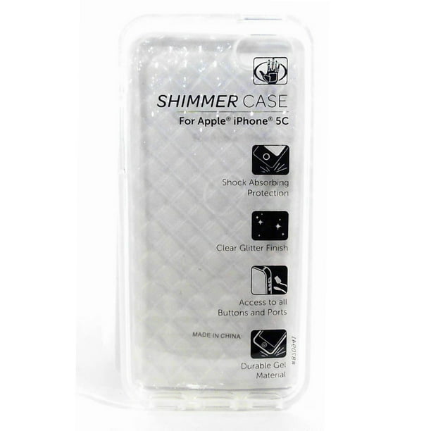 Body Glove Clear Case With Silver Glitter Shimmer For Apple Iphone 5c Walmart Com Walmart Com