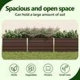 thumbnail image 4 of vidaXL Raised Garden Bed Raised Flower Bed Galvanized Steel Outdoor Planter, 4 of 10