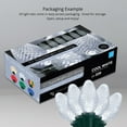 thumbnail image 3 of Wintergreen Lighting C7 LED Christmas Lights, 25 Bulb, 8" Spacing – Green Wire, 3 of 7