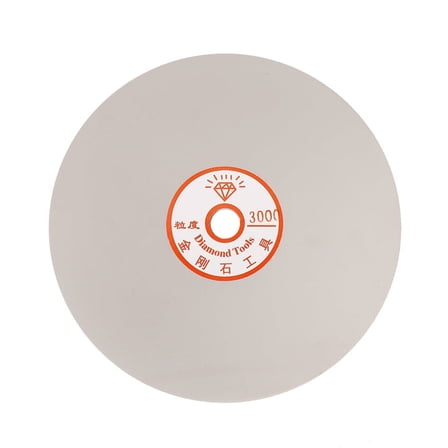 6 Inch Grit 3000 Diamond Coated Flat Lap Wheel Jewelry Polishing Grinding Disc,1 x Polishing Wheel,Silver