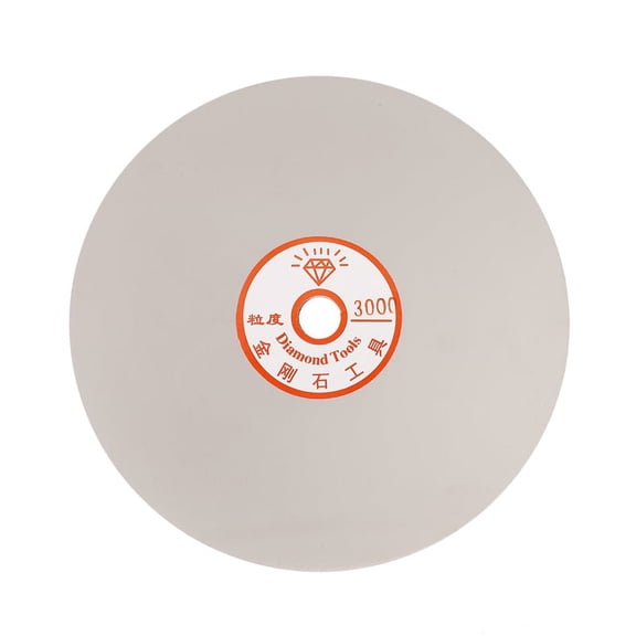 6 Inch Grit 3000 Diamond Coated Flat Lap Wheel Jewelry Polishing Grinding Disc,1 x Polishing Wheel,Silver