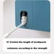 thumbnail image 3 of Advancent Dispensador de de dientes 2 en 1 para Hotel, soporte de de dientes para montaje en pared, soporte para cepillo de dientes, exprimidor Juegos de accesorios de baño Azul oscuro, 3 of 6