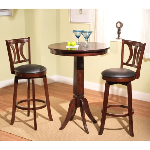 Houston 3Piece Pub Dining Set, Mahogany