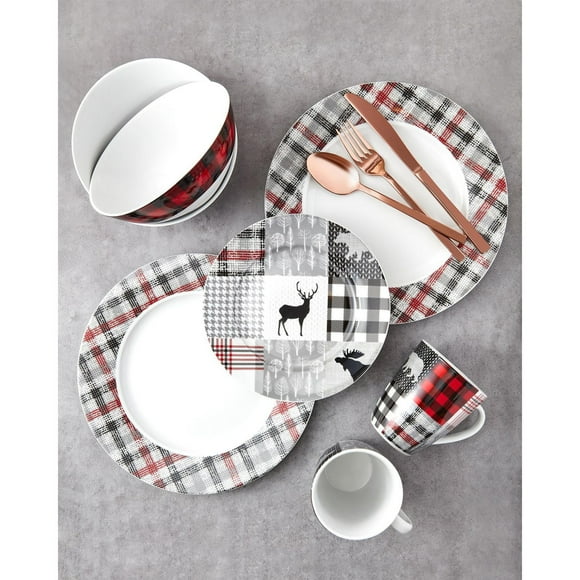 Safdie & Co. Luxury Premium Porcelain Tableware Dishware Dinnerset 16 Piece Set Jasper