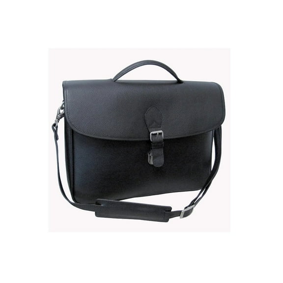 Amerileather 2495-0 Montana Leather Executive Briefcase, Black