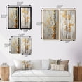 thumbnail image 4 of Designart "Tree Of Grey & Yellow II" Tree Monochrome Framed Wall Art Set Of 2 - Yellow Floral Framed Canvas Set For Living Room Decor, 4 of 7