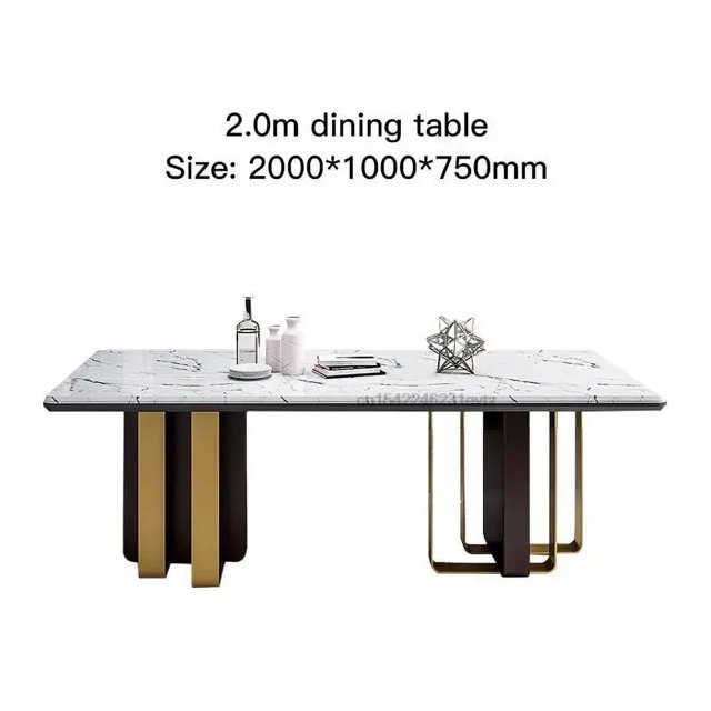 Nordic Luxury Style Dinner Table Modern Minimalist Wood Dining Table Kitchen Conference Mesa De Billar Garden Furniture Sets GM My Lux Decor Round