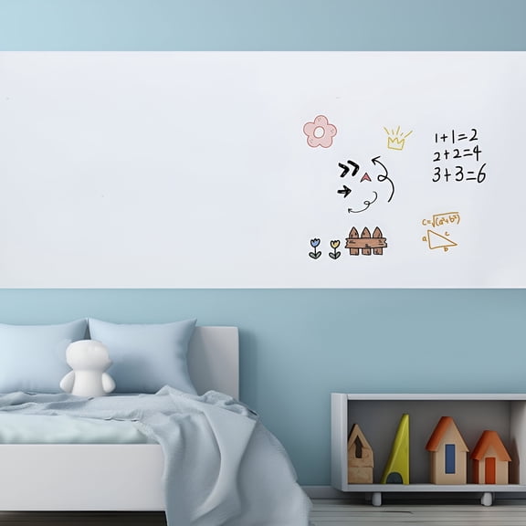 CCOCC 2026 New 2Pcs Diy Graffiti Whiteboard for Wall Removable and Erasable Whiteboard Sticker Electrostatic Dry Erase Wall Decal Chalkboard Wallpaper White Board Dry Erase