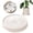 White,9.84×9.84 in, variant on Round Plant Caddy with Hidden Wheels, Movable Plant Pot Caddy, Rolling Planter Base Tray, Heavy Duty Flower Pot Mover, Mobile Round Plant Saucer Stand, Saucer Tray for Pots,Black,13×13 in