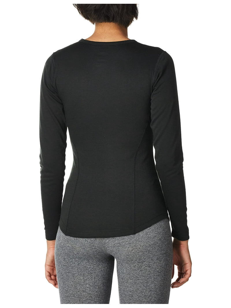 Duofold Women's Heavy Weight Double Layer Thermal Shirt, Black