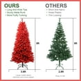 thumbnail image 3 of Mayhihi 5FT Christmas Tree, Red Pine Premium Artificial Tree, 624 Realistic PVC Mixed Tips, 3 of 7