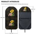 thumbnail image 6 of Uourmeti Pig Sunflower Terry Cloth Car Seat Cover Sweating, Suitable for Seat Covers Liner Van Truck Seat, Car Seat Towel Cover for Vans Cars, 6 of 6